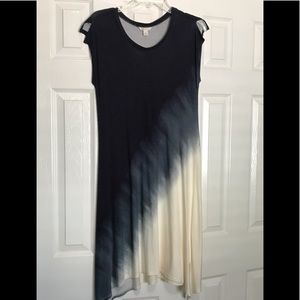 Ombré blue white Cato weekend dress, M